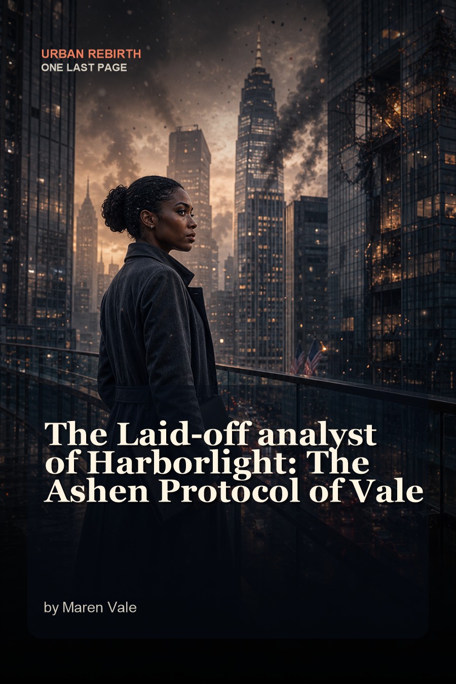 The Laid-off analyst of Harborlight: The Ashen Protocol of Vale cover